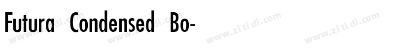 Futura Condensed Bo字体转换 Futura Condensed Bo字体转换